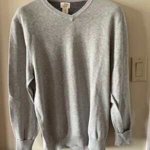 Men Bowen Wright V Necked Grey Sweater Brand New Size L